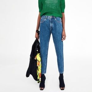 Zara Classic High-Rise Mom Jeans